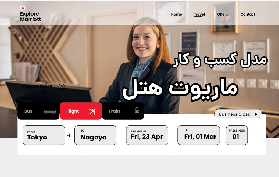 بوم مدل کسب و کار هتل ماریوت